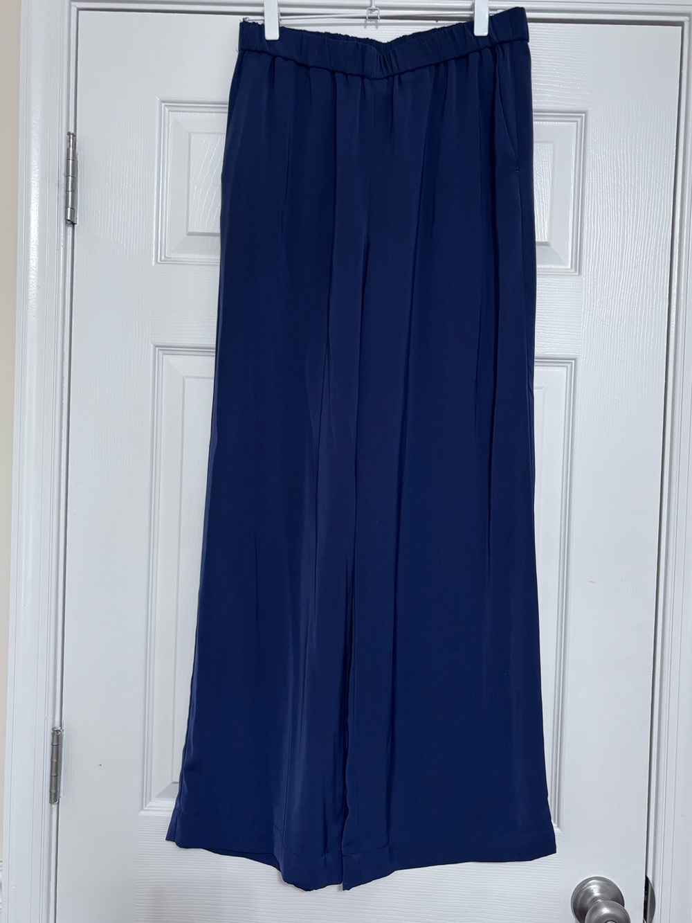 Michael Kors blue wide leg trousers